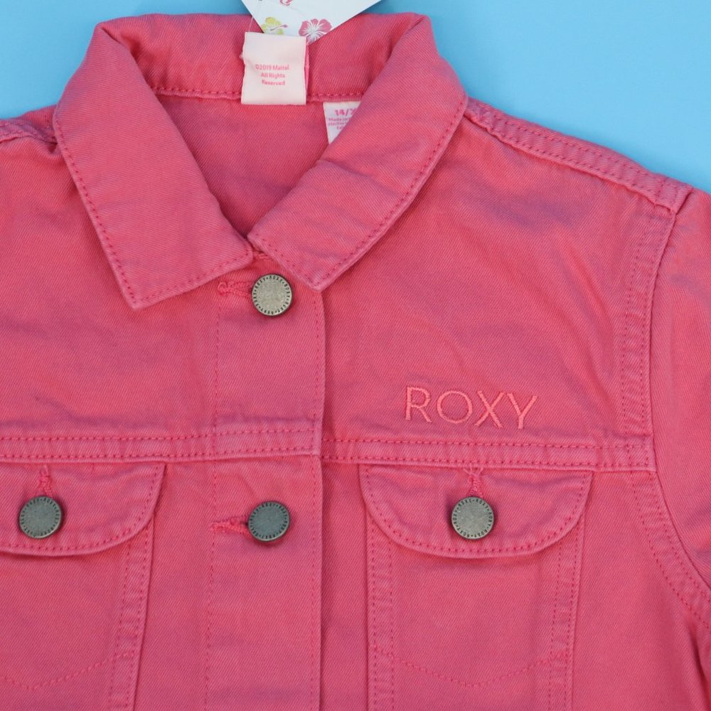 Barbie x Roxy Tigers Eyes Embroidered Denin Jacket - Picture 6 of 9